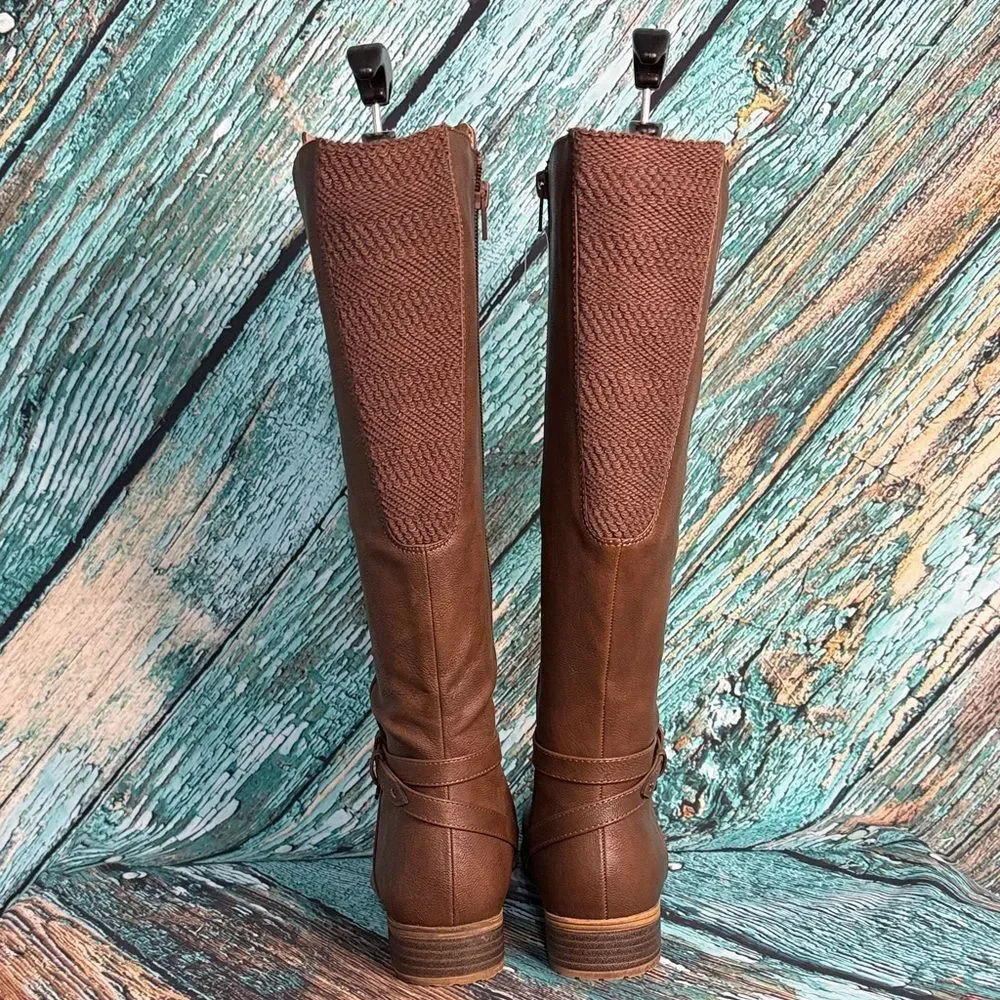 Life Stride Tan Over the Knee Boots